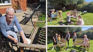 Local community Scouts help Wednesbury care home spruce up for the summer